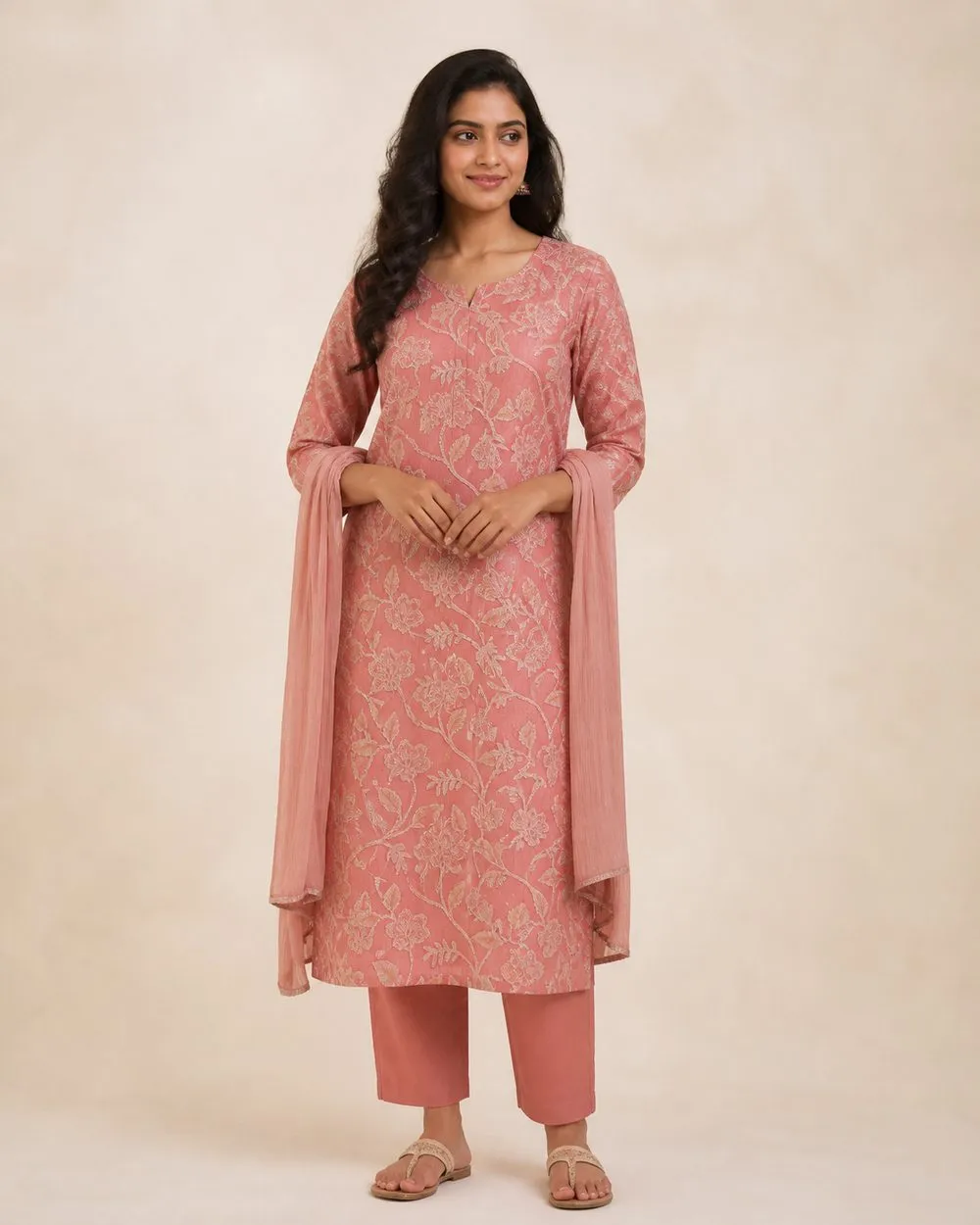 Vine Reverie Churidar Fabric photo 2