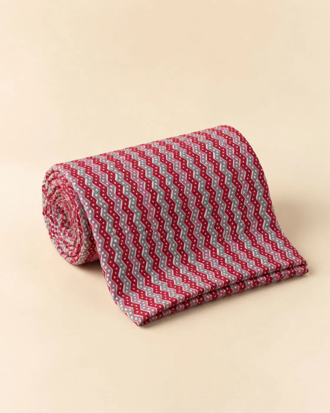 Ruby Chevron Nighty Fabric photo 2