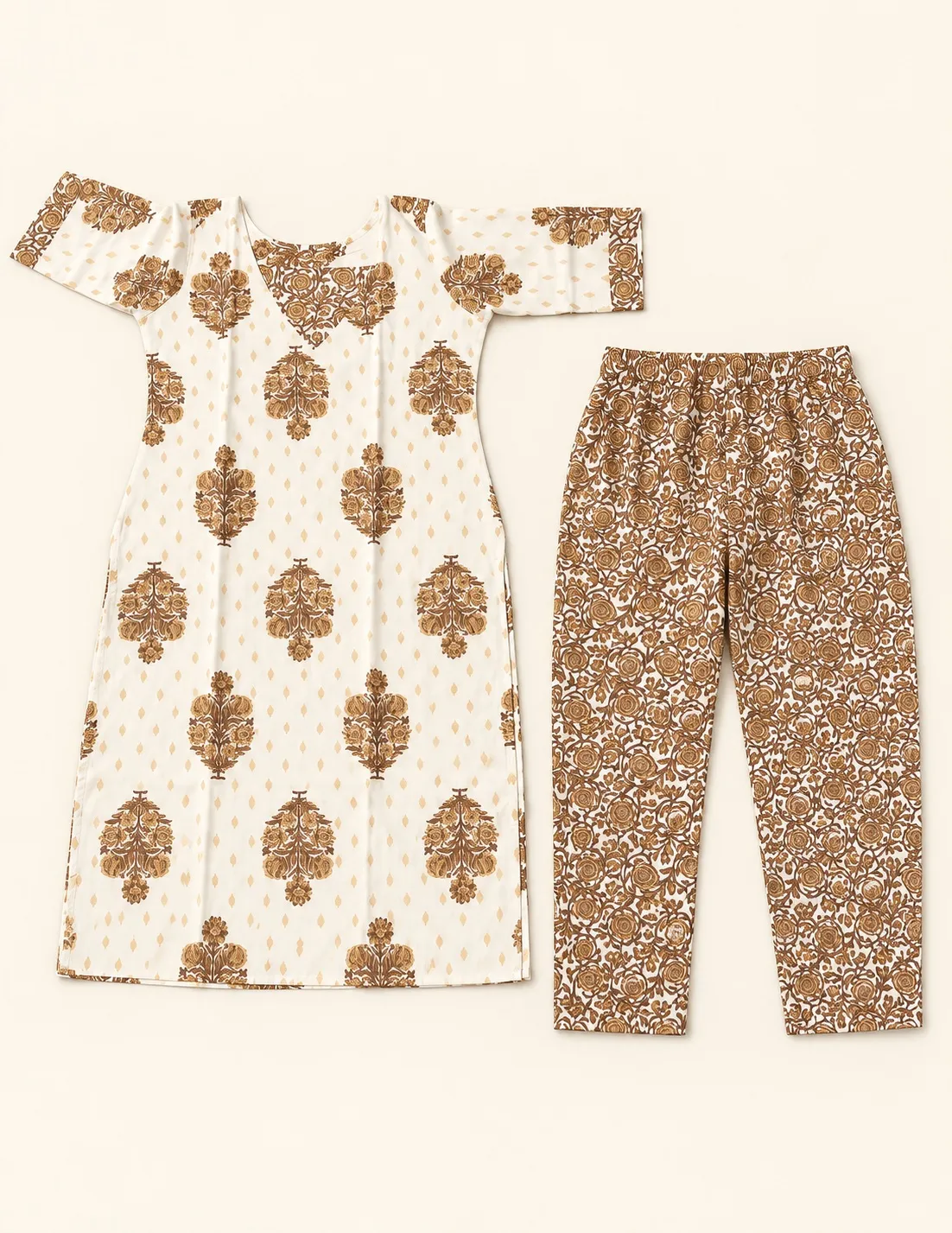 Ivory Bronze Heritage Co-ord Set photo 2