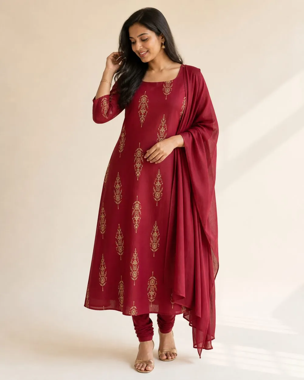 Royal Zari Churidar Fabric photo 2