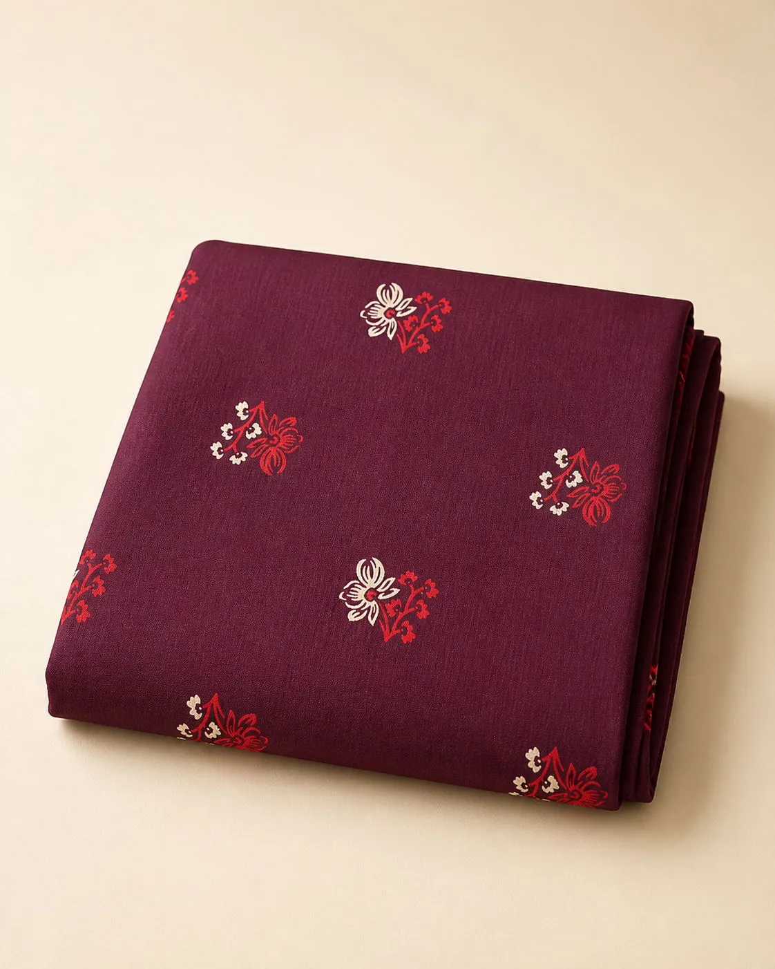 Wine Blossom Nighty Fabric