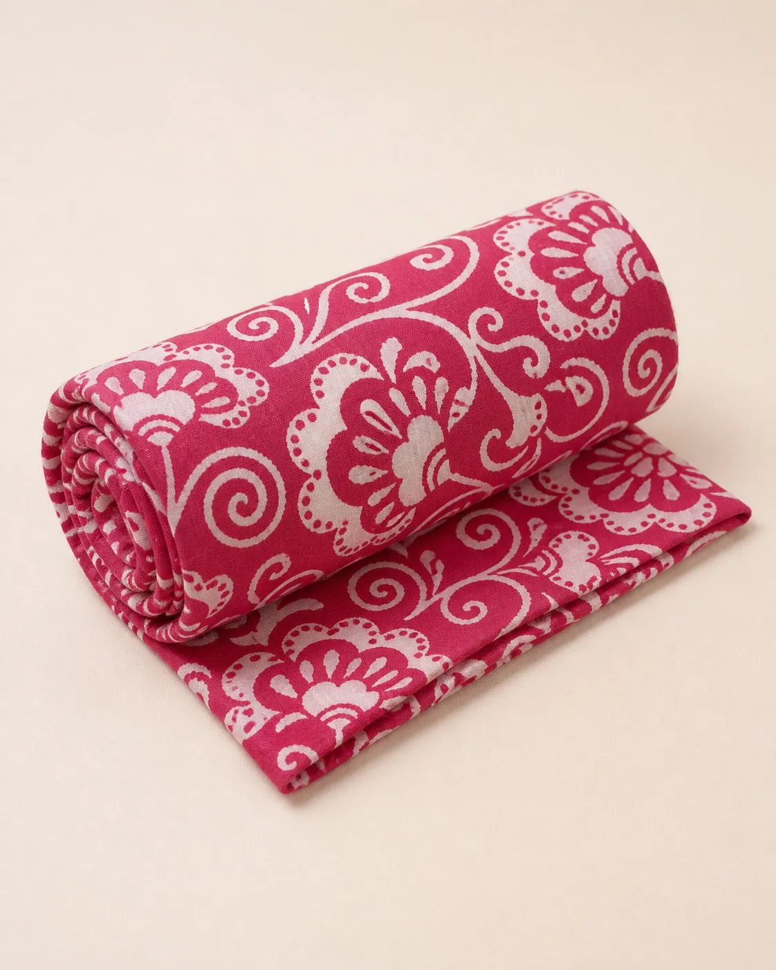 Raspberry Paisley  Nighty Fabric photo 2