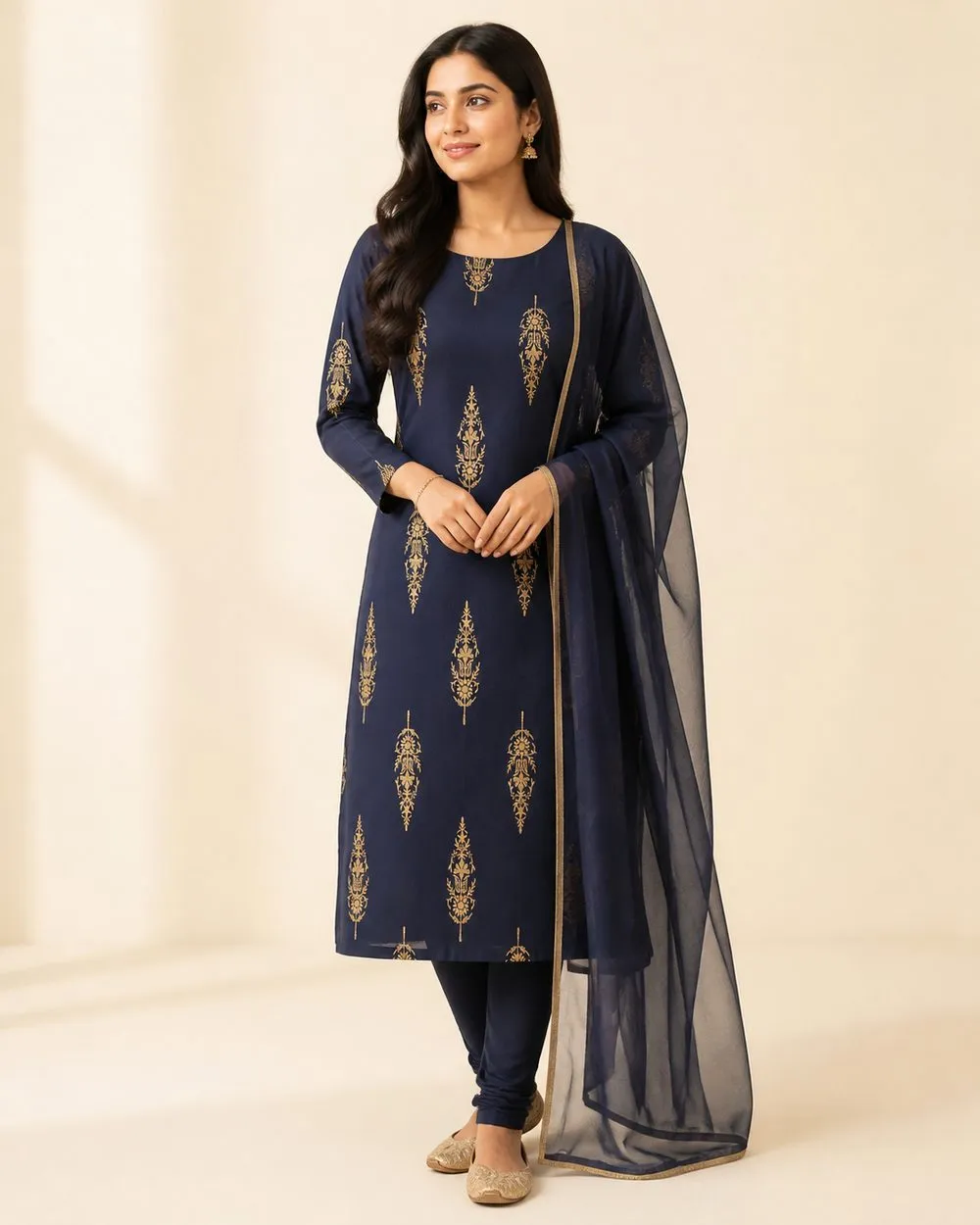 Royal Zari Churidar Fabric photo 2
