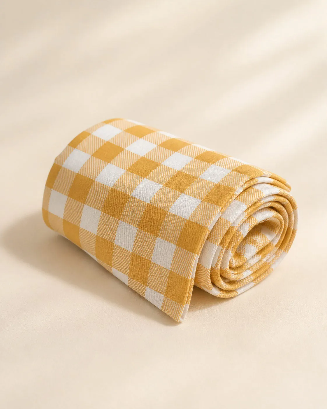 Honey Check Nighty Fabric photo 2